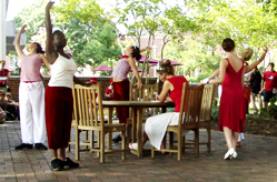 Students enjoying their dancing class.